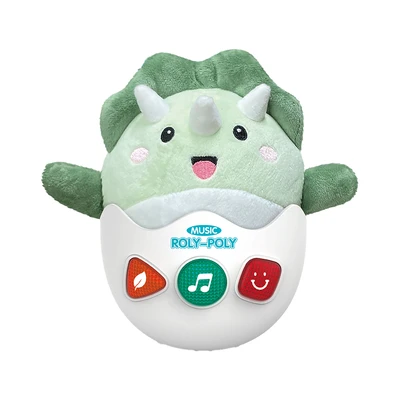 Gambar Little Giggles Boneka Soothe Dinosaur Tumbler - Hijau