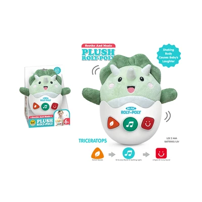 Gambar Little Giggles Boneka Soothe Dinosaur Tumbler - Hijau