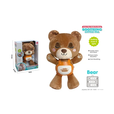 Gambar Little Giggles Boneka Soothe Sleep Little Bear - Cokelat