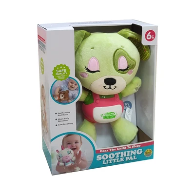 Gambar Little Giggles Boneka Calm Down Sleeping Puppy - Hijau