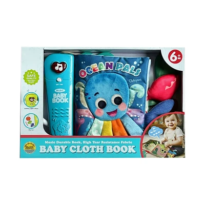 Gambar Little Giggles Music Book Sea Animals - Biru