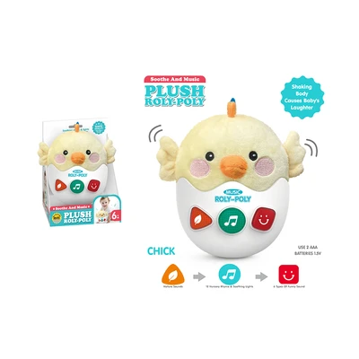 Gambar Little Giggles Boneka Soothe Chicken Tumbler - Putih/kuning
