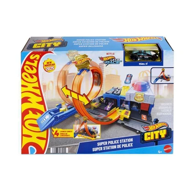 Gambar Hot Wheels Playset Super Police Station - Mix