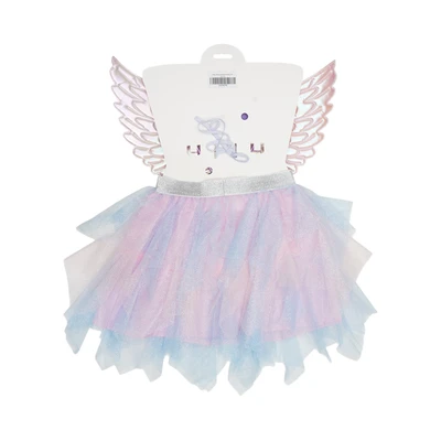 Gambar Pretty Missy Set Dress Up Skirt Angel - Pink/biru