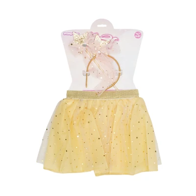 Gambar Pretty Missy Set Dress Up Skirt - Gold