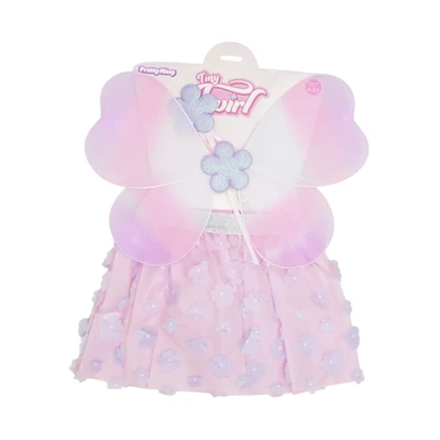 Gambar Pretty Missy Set Dress Up Skirt Flower - Pink