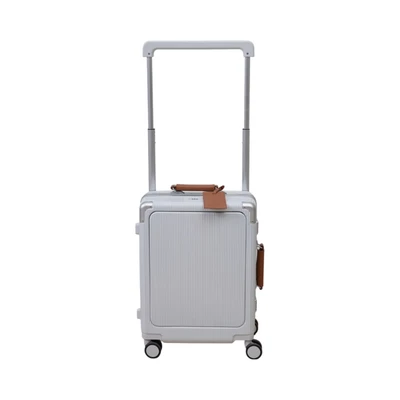 Gambar Luggo Audrey Koper PC & ABS TSA Lock Wide Handle 20 Inch - Putih