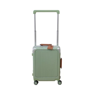 Gambar Luggo Audrey Koper PC & ABS TSA Lock Wide Handle 20 Inch - Hijau