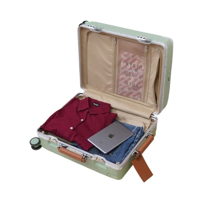 Gambar Luggo Audrey Koper PC & ABS TSA Lock Wide Handle 20 Inch - Hijau