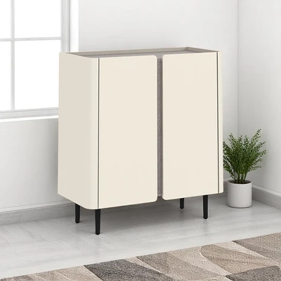 Gambar Informa Poland Kabinet 2 Pintu - Abu-Abu Muda