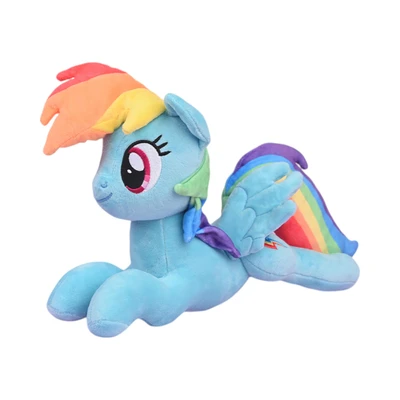 Gambar Reesee Boneka Plush Rainbow Dash Lying 22.8 Cm - Biru