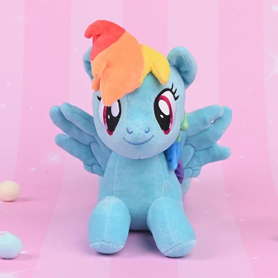 Gambar Reesee Boneka Plush Rainbow Dash Lying 22.8 Cm - Biru
