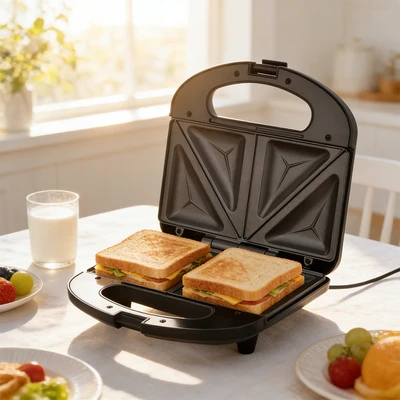 Gambar Kris Sandwich Maker 2 Slice 750 watt - Hitam Matte
