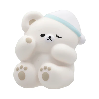 Gambar Molynk Squeeze Muni Bear & Pals Sleepy - Putih