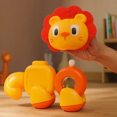 Gambar Little Giggles Modular Lion 6 In 1 - Kuning