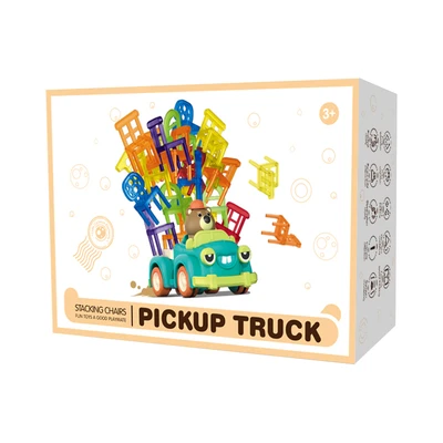 Gambar Kiddy Fun Set Stacking Chairs Small Pickup Truck - Mix