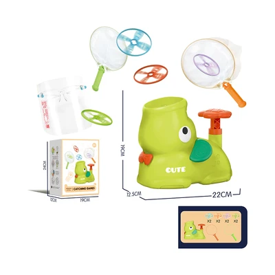 Gambar Kiddy Fun Playset Little Elephant Flying Disc Catching Games - Hijau