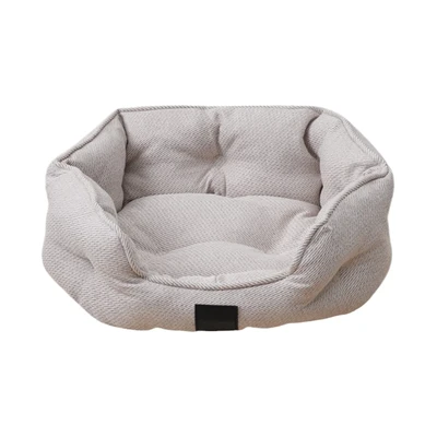 Gambar Cavea Ukuran S Tempat Tidur Hewan Round Linen - Krem Beige