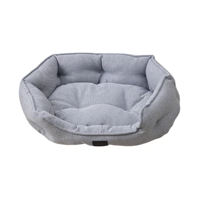 Gambar Cavea Ukuran M Tempat Tidur Hewan Round Linen - Abu-Abu
