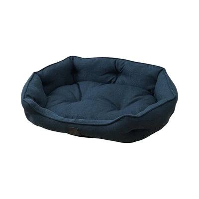 Gambar Cavea Ukuran L Tempat Tidur Hewan Round Linen - Biru Tua