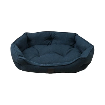 Gambar Cavea Ukuran L Tempat Tidur Hewan Round Linen - Biru Tua