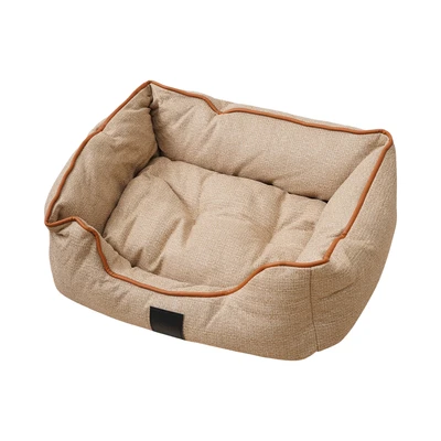 Gambar Cavea Ukuran S Tempat Tidur Hewan Square Linen - Krem Beige