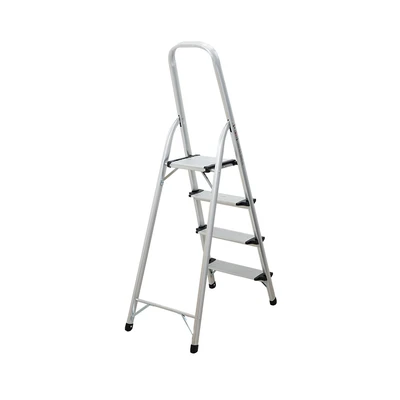 Gambar Fixsteps 1.5 mtr Tangga Aluminium Extrawide 4 Step - Silver