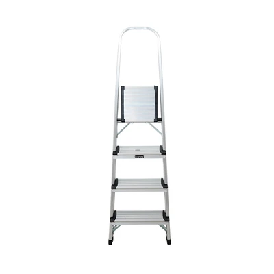 Gambar Fixsteps 1.5 mtr Tangga Aluminium Extrawide 4 Step - Silver