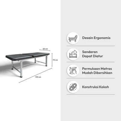 Gambar Informa Saga Tempat Tidur Rumah Sakit Adjustable - Hitam