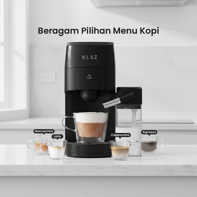Gambar Klaz Coffee Maker Capsule Dengan Frother Touch - Hitam
