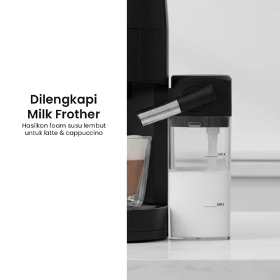 Gambar Klaz Coffee Maker Capsule Dengan Frother Touch - Hitam