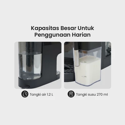 Gambar Klaz Coffee Maker Capsule Dengan Frother Touch - Hitam