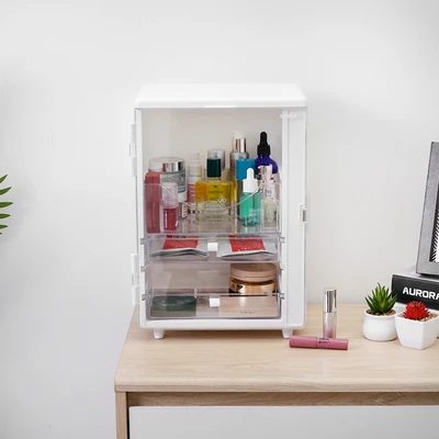 Gambar Stora Organizer Kosmetik Dengan 2 Laci 27x18x36 cm - Putih