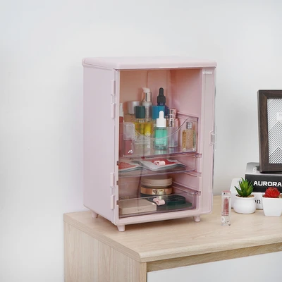 Gambar Stora Organizer Kosmetik Dengan 2 Laci 27x18x36 cm - Pink