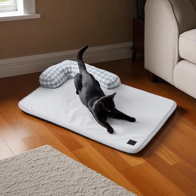 Gambar Cavea Tempat Tidur Hewan Flat Non Woven - Abu-Abu