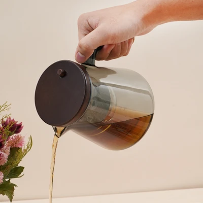Gambar Culinart Moka Teko Teh Kaca Borosilikat 650 ml Transparan