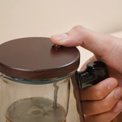 Gambar Culinart Moka Teko Teh Kaca Borosilikat 650 ml Transparan