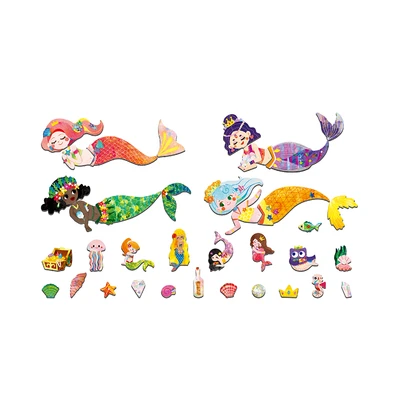 Gambar Mieredu Puzzle Travel Magnetic Box Mermaids Set 30 Pcs - Mix