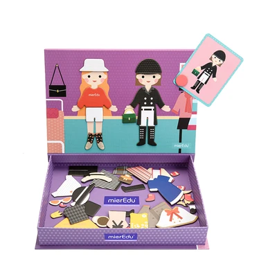 Gambar Mieredu Puzzle Magnetic Art Case Dress Up Set 62 Pcs - Mix