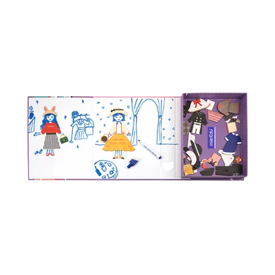 Gambar Mieredu Puzzle Magnetic Art Case Dress Up Set 62 Pcs - Mix
