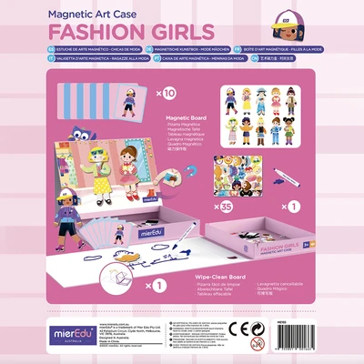 Gambar Mieredu Puzzle Magnetic Art Case Fashion Girls Set 47 Pcs - Mix