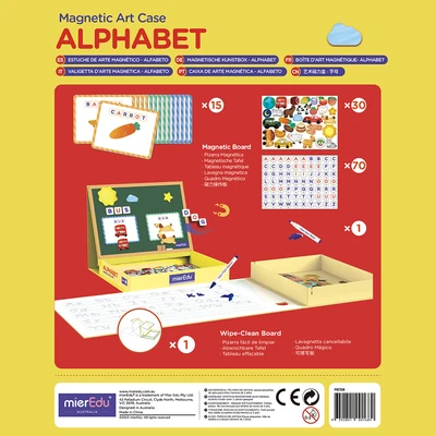Gambar Mieredu Magnetic Art Case Alphabet Set 117 Pcs - Kuning