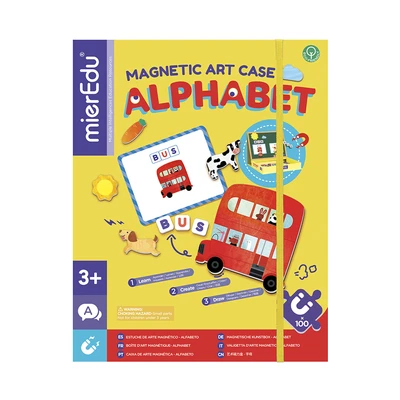 Gambar Mieredu Magnetic Art Case Alphabet Set 117 Pcs - Kuning