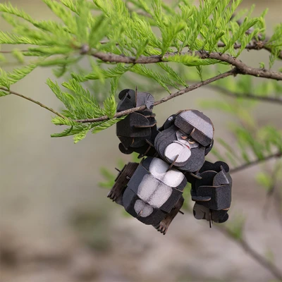 Gambar Mieredu Puzzle 3d Build & Sound Gorilla Set 57 Pcs - Hitam