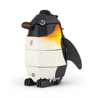 Gambar Mieredu Puzzle 3d Build & Sound Penguin Set 31 Pcs - Hitam/putih