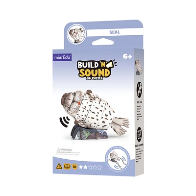 Gambar Mieredu Puzzle 3d Build & Sound Seal Set 36 Pcs - Mix