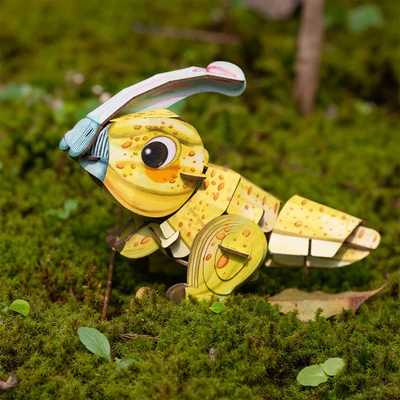 Gambar Mieredu Puzzle 3d Build & Sound Parasaurolophus Set 40 Pcs - Kuning