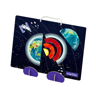 Gambar Mieredu Puzzle Magnetic Pad Solar System Set 27 Pcs - Hitam