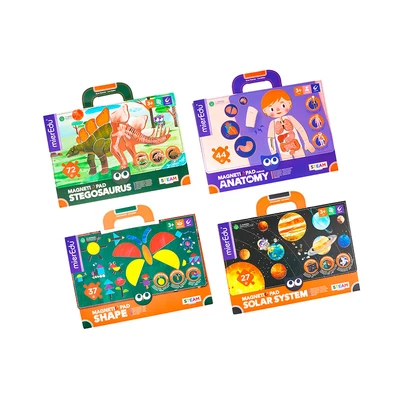 Gambar Mieredu Magnetic Pad Stegosaurus Set 72 Pcs - Hijau
