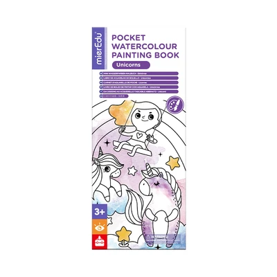 Gambar Mieredu Set Pocket Watercolour Painting Unicorns - Mix